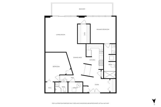 1725 W N Ave Unit 404, Chicago, IL 60622 - view of home floor plan