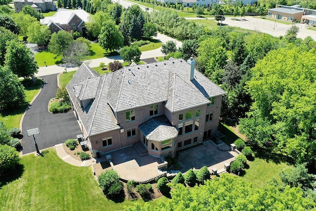 1410 W Newcastle Ct, Inverness, IL 60010 - aerial view of property and surrounding area