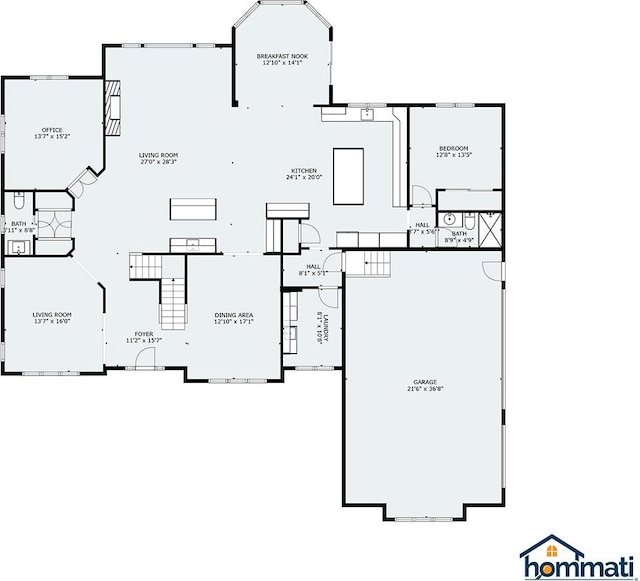 1410 W Newcastle Ct, Inverness, IL 60010 - room layout