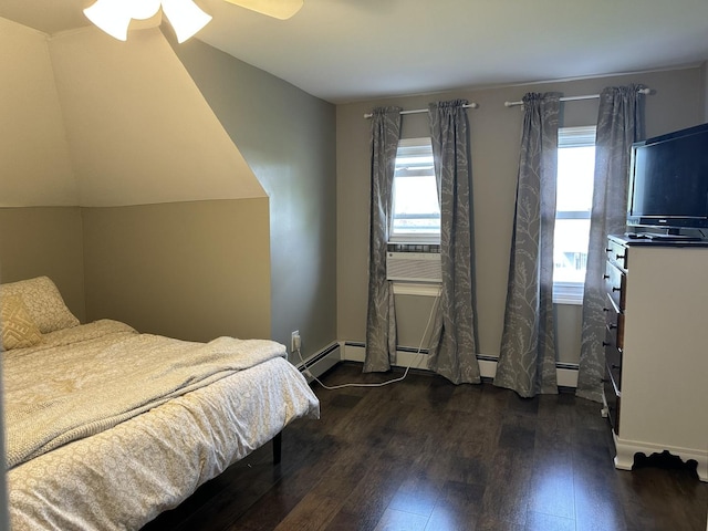 bedroom featuring dark wood-type flooring