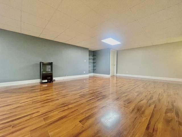 103 Hemstead St Unit 34-D, Lake Bluff, IL 60044 - below grade area with wood finished floors and baseboards