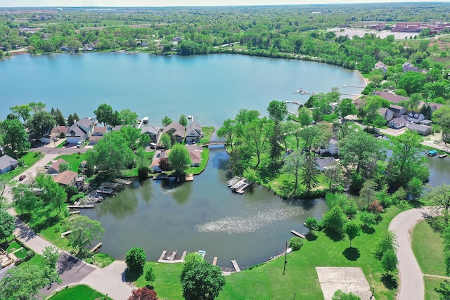 34017 N Prospect Dr, Grayslake, IL 60030 - aerial view of residential area with a large body of water