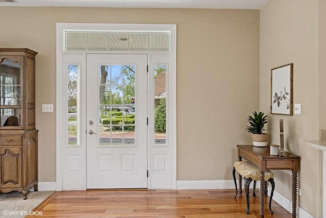 34017 N Prospect Dr, Grayslake, IL 60030 - foyer featuring light wood-style floors and baseboards