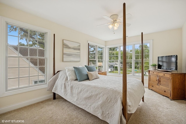 34017 N Prospect Dr, Grayslake, IL 60030 - bedroom featuring light carpet, multiple windows, and baseboards