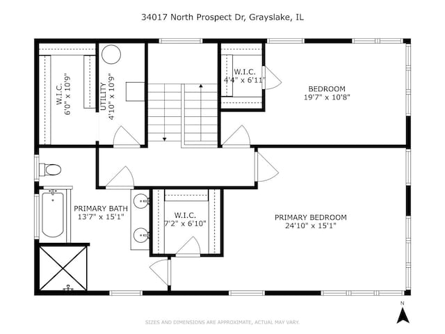 34017 N Prospect Dr, Grayslake, IL 60030 - room layout