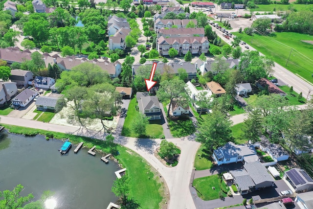 34017 N Prospect Dr, Grayslake, IL 60030 - aerial view of property's location with nearby suburban area and a large body of water