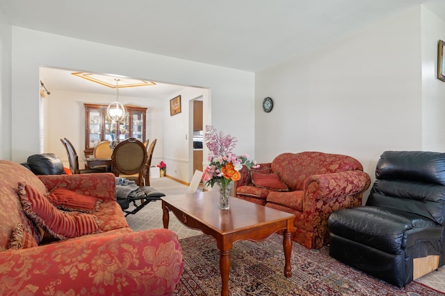 959 Campbell Dr, Naperville, IL 60563 - living area featuring carpet and baseboards