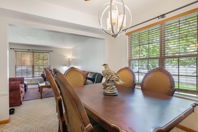959 Campbell Dr, Naperville, IL 60563 - dining room featuring a chandelier and baseboards