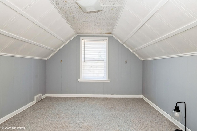 2852 W 84th Pl, Chicago, IL 60652 - additional living space featuring carpet and vaulted ceiling