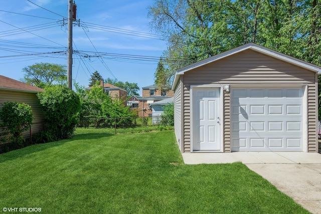 2852 W 84th Pl, Chicago, IL 60652 - detached garage with concrete driveway