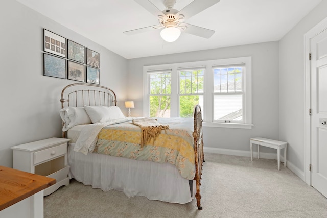 1040 Shermer Rd, Northbrook, IL 60062 - carpeted bedroom with a ceiling fan and baseboards