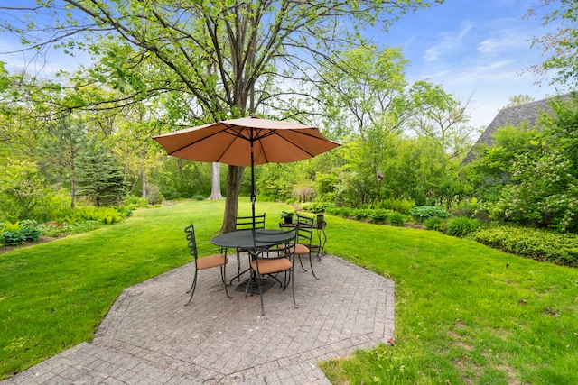 1040 Shermer Rd, Northbrook, IL 60062 - view of patio featuring outdoor dining space