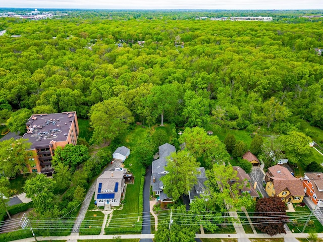 1040 Shermer Rd, Northbrook, IL 60062 - aerial view of a heavily wooded area