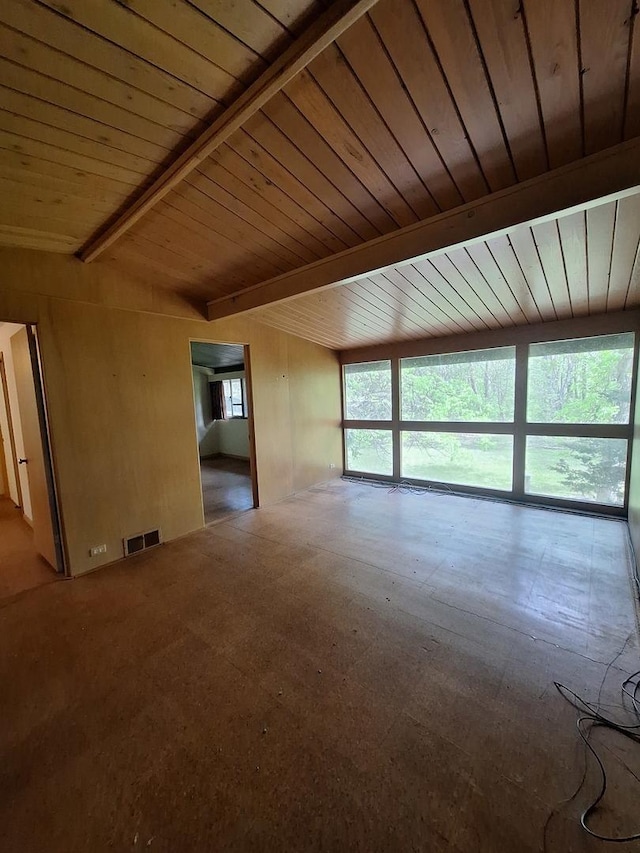 2065 Hickory Ln, Schaumburg, IL 60195 - spare room with wood ceiling
