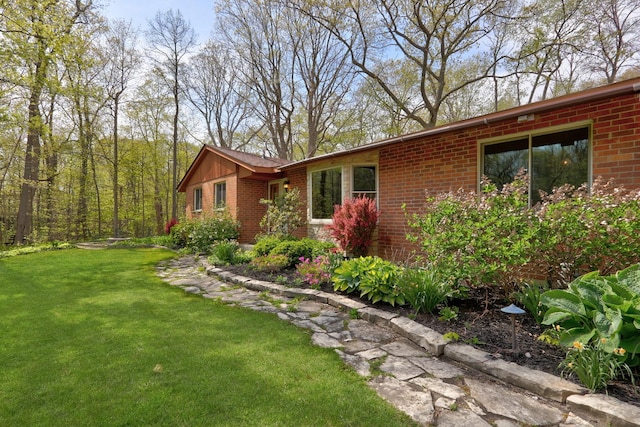 2030 Burke Dr, Winthrop Harbor, IL 60096 - view of home's exterior featuring brick siding and a yard