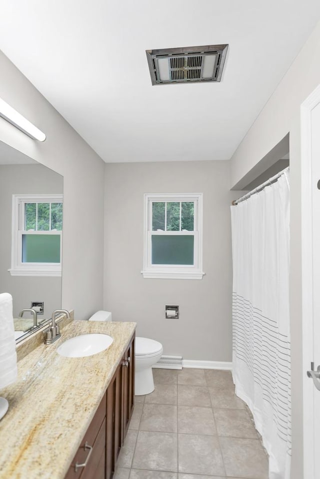 2S579 Partridge Rd, Batavia, IL 60510 - bathroom featuring vanity, toilet, baseboards, and healthy amount of natural light