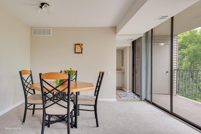 2 S Atrium Way Unit 407, Elmhurst, IL 60126 - dining area with carpet, baseboards, and electric panel