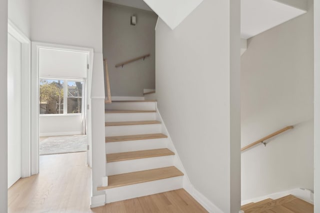 2534 W Haddon Ave, Chicago, IL 60622 - stairs featuring wood finished floors and baseboards