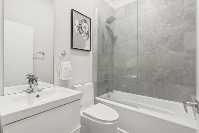 2534 W Haddon Ave, Chicago, IL 60622 - bathroom with shower / bathtub combination, toilet, and vanity