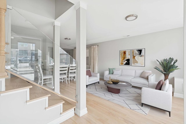 2534 W Haddon Ave, Chicago, IL 60622 - living area featuring wood finished floors and baseboards