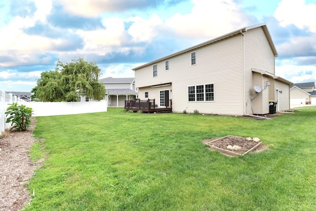 1811 Partridge Pt, Normal, IL 61761 - back of house with a wooden deck