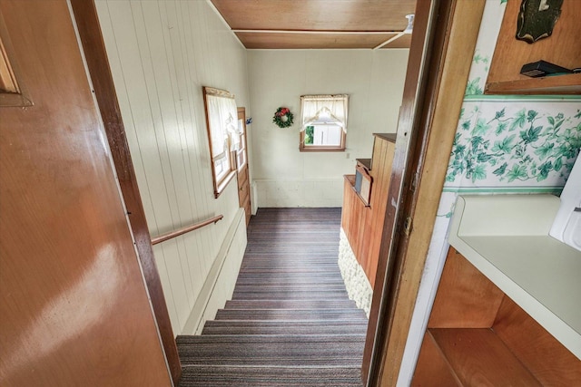 235 N Main St, Roberts, IL 60962 - stairway featuring carpet