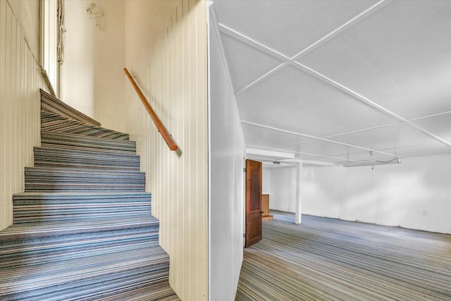 235 N Main St, Roberts, IL 60962 - stairway with carpet flooring