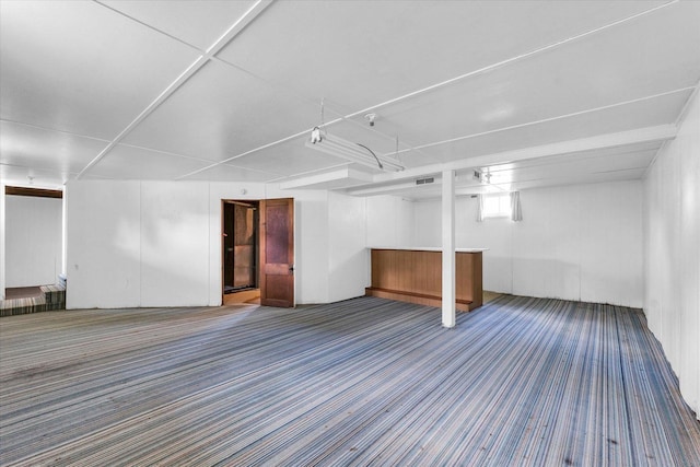 235 N Main St, Roberts, IL 60962 - basement featuring carpet floors