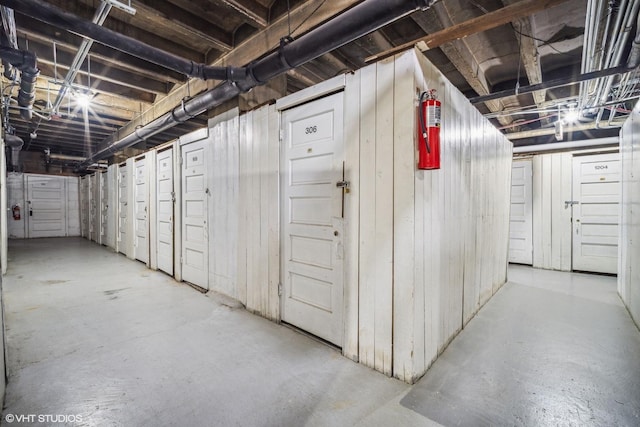4300 N Marine Dr Unit 306, Chicago, IL 60613 - basement with wood walls