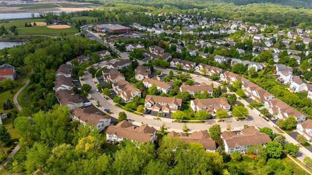 307 Lake Gillilan Way, Algonquin, IL 60102 - aerial view of property's location featuring a nearby body of water and nearby suburban area