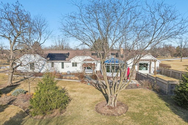 723 Beacon Dr, Lake Barrington, IL 60010 - view of front of home with solar panels