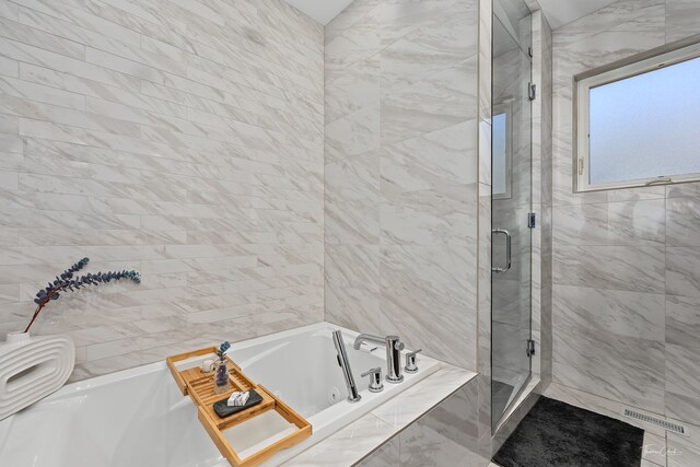 2629 W Homer St, Chicago, IL 60647 - full bath featuring a stall shower and a tub with jets