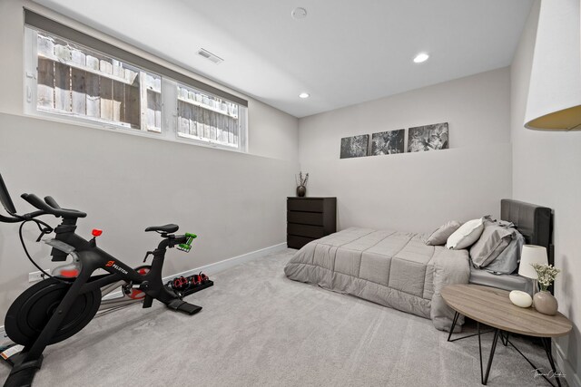 2629 W Homer St, Chicago, IL 60647 - carpeted bedroom with recessed lighting and baseboards