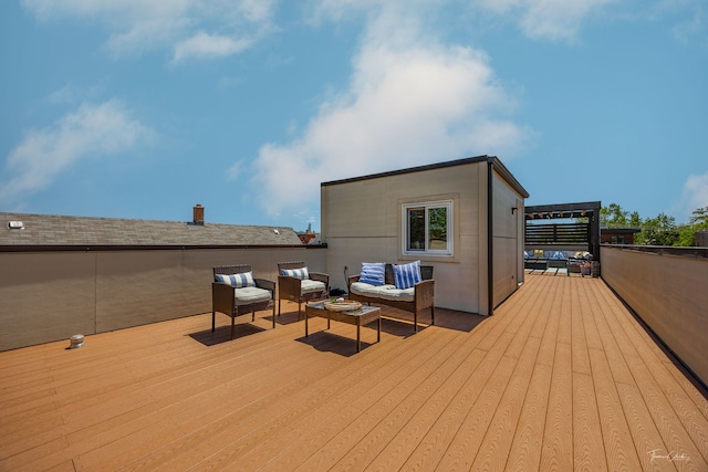2629 W Homer St, Chicago, IL 60647 - deck featuring an outdoor hangout area
