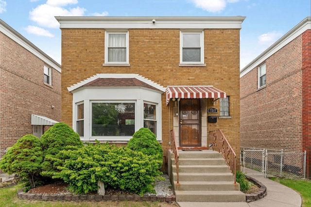 7217 W 57th St, Summit, IL 60501 - view of front facade with a gate and brick siding