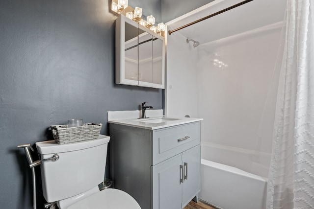 7217 W 57th St, Summit, IL 60501 - full bathroom with toilet, shower / tub combo, and vanity