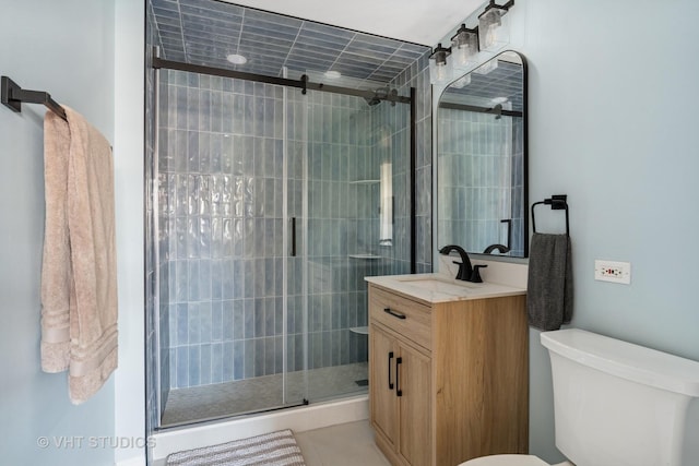 40 E Cedar St Unit 8Cd, Chicago, IL 60611 - bathroom with vanity and a shower stall