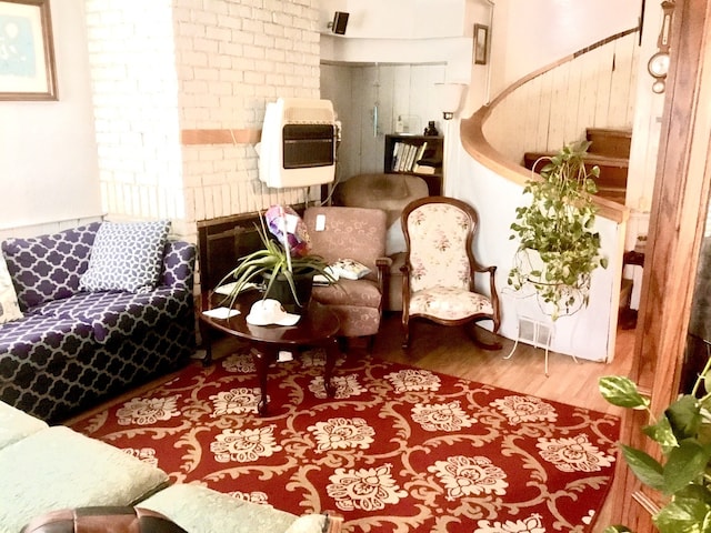 14336 S Harrison Ave, Posen, IL 60469 - living area featuring wood finished floors and heating unit