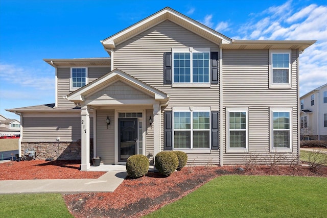 217 Owen St, Matteson, IL 60443 - view of front of house with a front yard