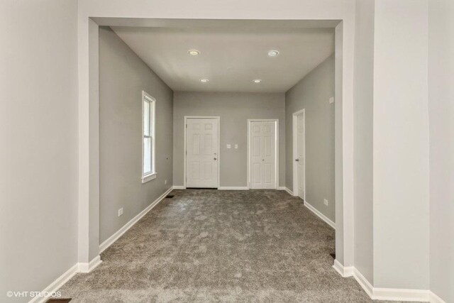 1505 E 76th Pl, Chicago, IL 60619 - corridor featuring carpet floors and baseboards