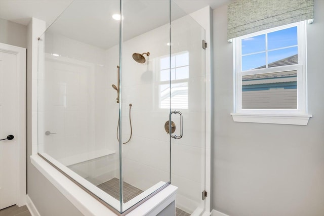 23244 W Teton Ln, Plainfield, IL 60585 - bathroom with plenty of natural light and a stall shower