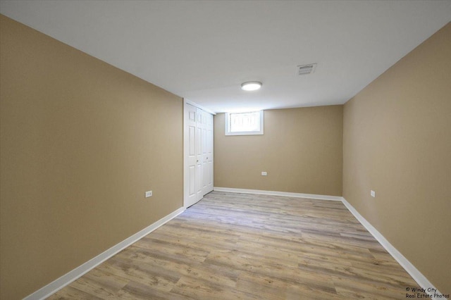 215 S Forest Ave, Palatine, IL 60074 - basement featuring baseboards and light wood finished floors