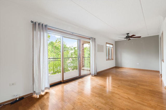 100 N Gary Ave N Unit 304, Wheaton, IL 60187 - unfurnished room with ceiling fan and light wood finished floors