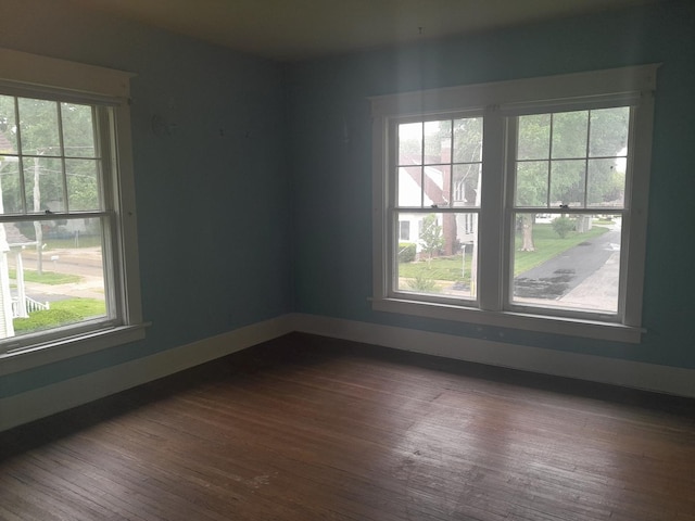 516 S Grant St, Earlville, IL 60518 - spare room featuring plenty of natural light and dark wood finished floors