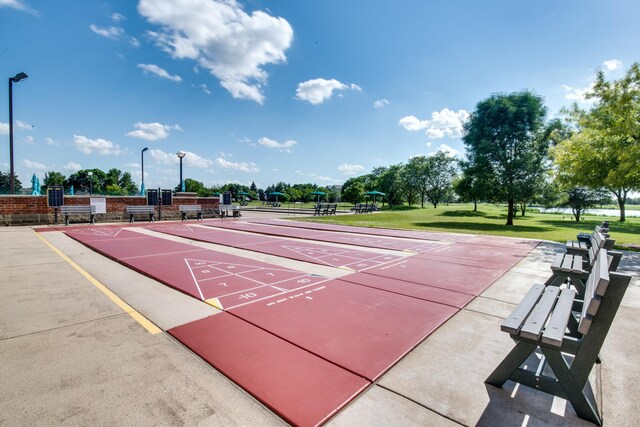 13804 Ironwood Dr, Plainfield, IL 60544 - view of home's community with shuffleboard and a yard