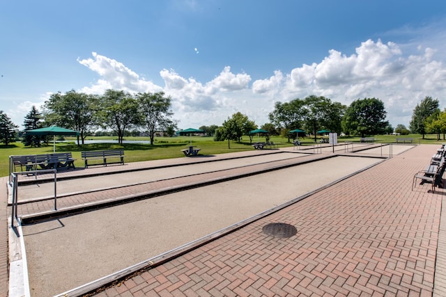 13804 Ironwood Dr, Plainfield, IL 60544 - view of property's community with a bocce ball area and a yard