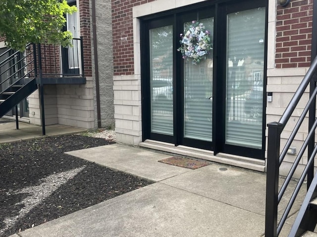 6643 W Belmont Ave Unit 1, Chicago, IL 60634 - entrance to property with brick siding