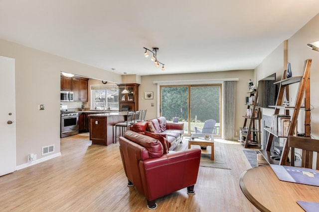 609 Bryce Trl, Roselle, IL 60172 - living room with light wood-type flooring