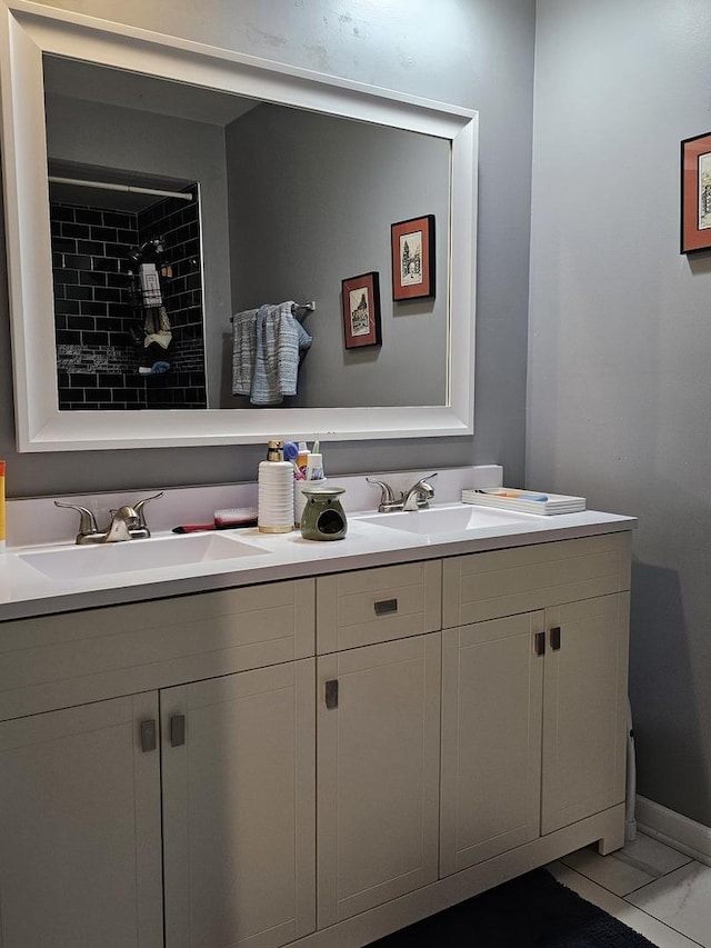 8554 Fir St, Orland Park, IL 60462 - bathroom with double vanity