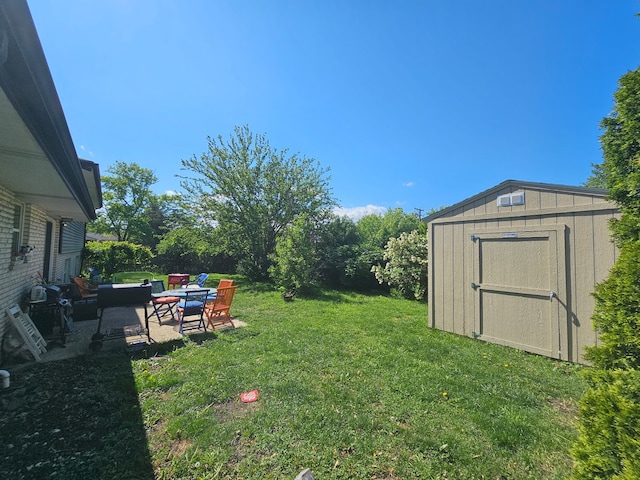 8554 Fir St, Orland Park, IL 60462 - view of green lawn featuring an outdoor hangout area and a patio area